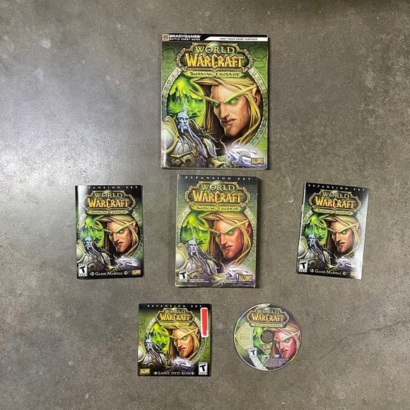 World of Warcraft Expansions Sets & Game Manuals Burning Crusade Lich King Lot - Picture 2 of 9